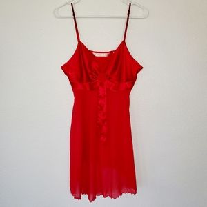 Victoria's Secret Red Nightie Lingerie Size Large